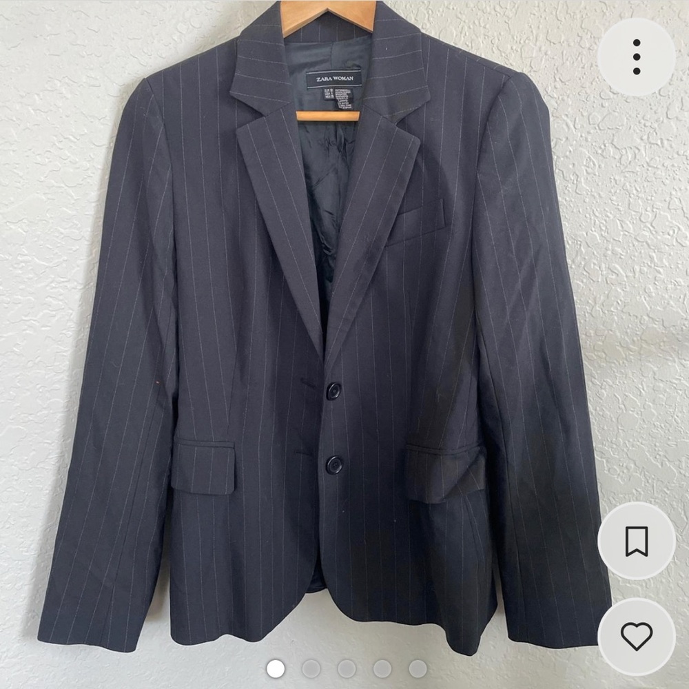 Vintage Zara woman pinstripe blazer size 6